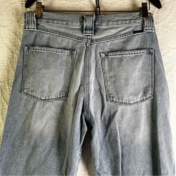 KanCan Kan Can Estilo Womens 9 28 Distressed Destroyed Wide Leg Denim Blue Jeans - Picture 12 of 16